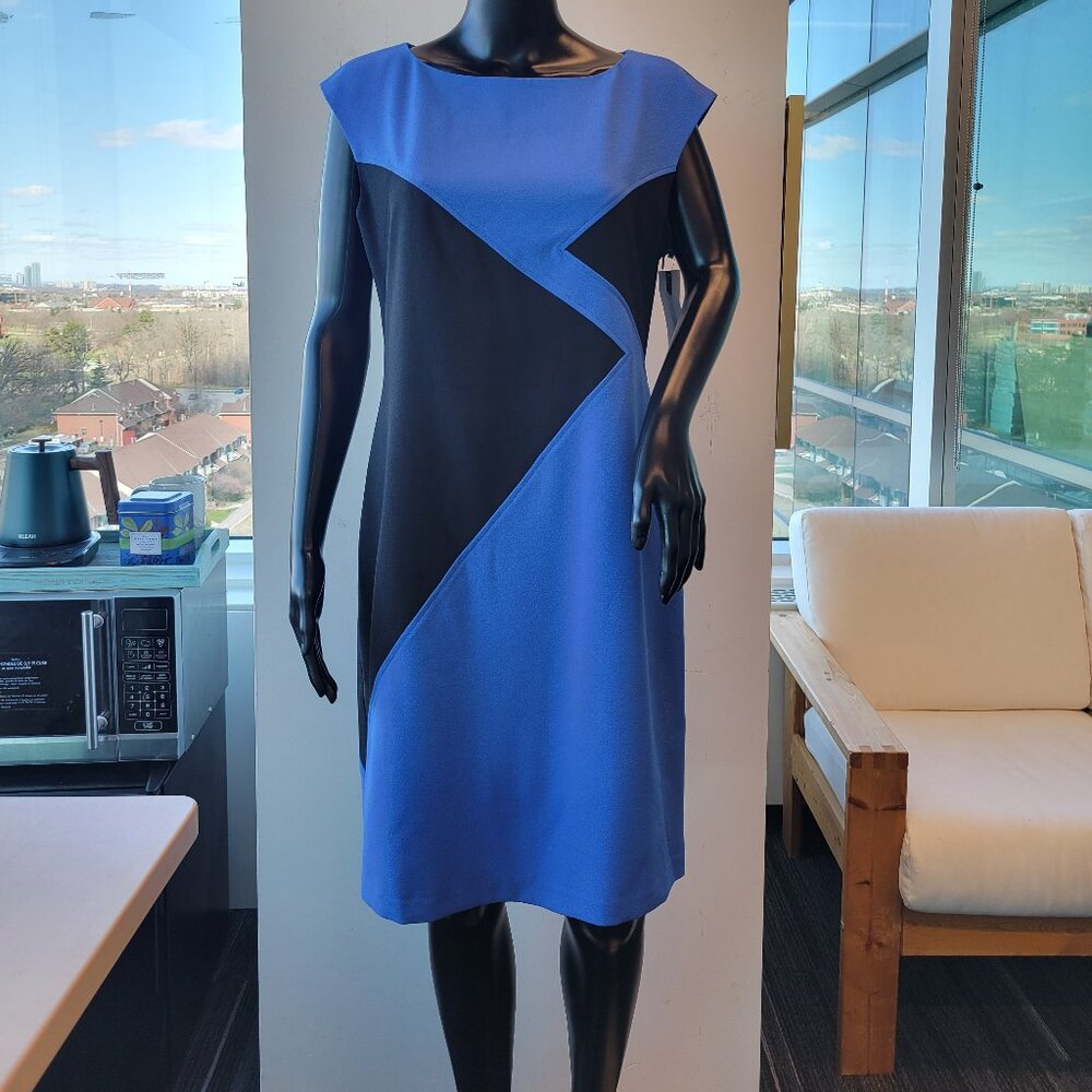 Nine West Womens Sleeveless Colorblock Dress - Picture 3 of 12